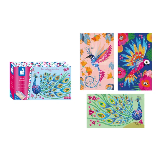 Glitzernde Bilder mit Strassperlen - ein Kreativset für Kinder zum Gestalten