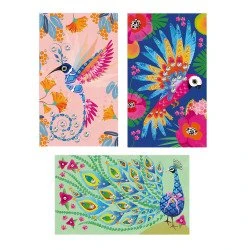 Kreativset Glitzerbilder mit Strassperlen Vogel