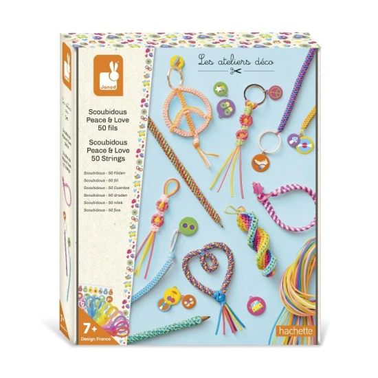 Scoubidou buntes Kreativset - Armbänder, Schlüsselanhänger und Dekorationen mit Leuchtstoffröhren basteln