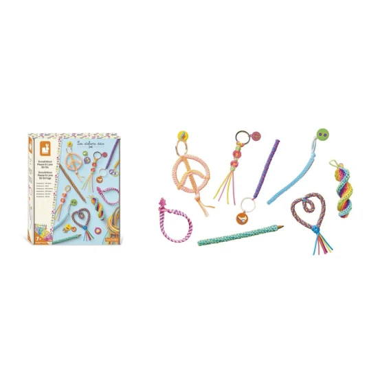 Scoubidou buntes Kreativset - Armbänder, Schlüsselanhänger und Dekorationen mit Leuchtstoffröhren basteln