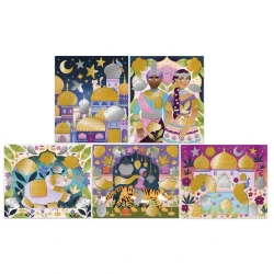 Kreatives Bolywood Metallic-Papierbilder-Set