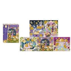 Kreatives Bolywood Metallic-Papierbilder-Set