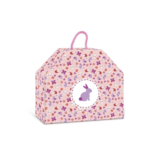 Set zum Basteln von floralen Haarspangen mit Gartenmotiven, ideal für Kinder.