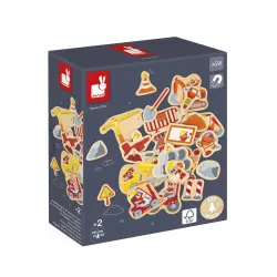 Holzmagnete für Kinder Auf dem Bau 24 Stk