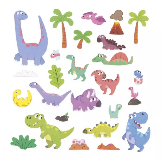 Magnetbuch für Kinder mit Dinosauriern von Janod.
