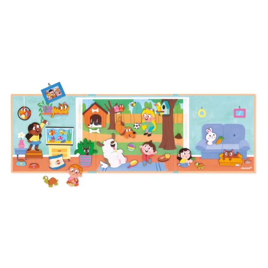 Magnetische Geschichten für Kinder mit Haustieren von Janod.