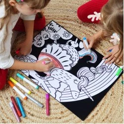 Samt-Malset Einhorn – Kreatives Spielzeug für Kinder