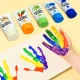 Jarmelo Fingerfarben – Set mit 12 Tuben ungiftiger Farben, ideal für Kinder ab 2 Jahren