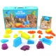 Jarmelo Kinetic Sand Set Deluxe – zwei Sandsäcke, 18 Modellierwerkzeuge und ein Laufstall