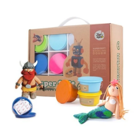 Jarmelo Knete – 24-Farben-Set, ungiftiger Modellierspaß für Kinder