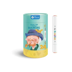 Doppelseitige Marker mit zwei Spitzen 24 Stück