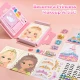 Jarmelo 4-in-1 Prinzessinnen-Glamour-Set – Schminken, Ankleiden, Dekorieren mit Strasssteinen und Folien für Papierprinzessinnen