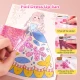 Jarmelo 4-in-1 Prinzessinnen-Glamour-Set – Schminken, Ankleiden, Dekorieren mit Strasssteinen und Folien für Papierprinzessinnen
