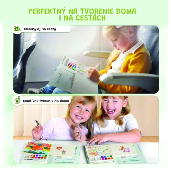 Jarmelo Aquarellmalerei – Pet Paradise, Buch mit 8 Farben, 2 Pinseln und Tier-Malvorlagen