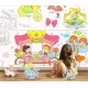 Selbstklebende Malrolle Sweet Girls 3 m Jarmelo