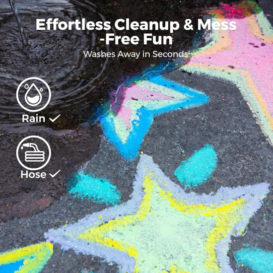 Jumbo-Straßenkreiden mit 2 Haltern 36 Stück Jarmelo