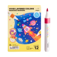 Farbstarke mehrschichtige abwaschbare Filzstifte 12 Stück