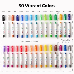 Tempera-Farbstifte abwaschbar 30 Farben