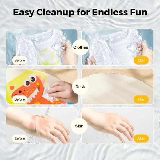 Jarmelo Temperafarben im Stiftformat – Set mit 30 abwaschbaren, ungiftigen Farben im Stiftformat