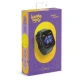 Schwarze Kiddoboo-Smartwatch für Kinder in Schwarz mit Überwachung verschiedener täglicher Aktivitäten, Farbdisplay und bequemem Armband.