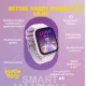 Lilafarbene Kiddoboo-Smartwatch für Kinder in Lilac mit Überwachung verschiedener täglicher Aktivitäten, Farbdisplay und bequemem Armband.