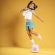 Pinkes Kiddoboo Bluetooth-Karaoke-Set KidsVoice-Mikrofon und Lautsprecher mit RGB-Beleuchtung und lustigen Effekten für Kinder ab 3 Jahren.