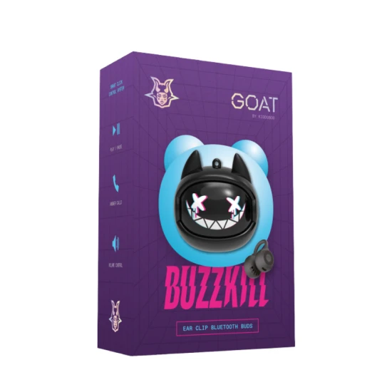Kabellose Kinder In-Ear-Kopfhörer GOAT Buzzkill schwarz