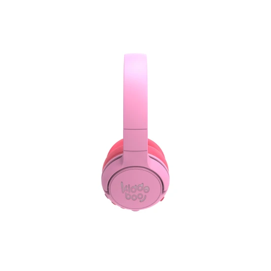 Kabellose Kinderkopfhörer Kiddoboo Flamingo Pink mit LED-Licht und hochwertigem Sound – sichere und stylische Kopfhörer für Kinder ab 6 Jahren.