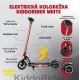 Roter Kiddoboo KiddoRacer Kinder-Elektroroller mit Anti-Rutsch-Pad, LED-Licht und klappbarem Rahmen – ideal für Kinder ab 6 Jahren.