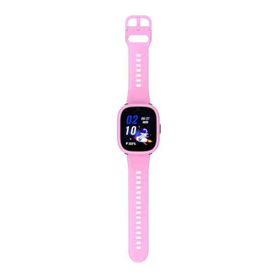 Kiddoboo x Lagenio WatchMe 4G Kinder-Smartwatch in Pink und Lila mit Display, Kamera und SOS-Funktion – ein sicheres und verspieltes Accessoire für Kinder.