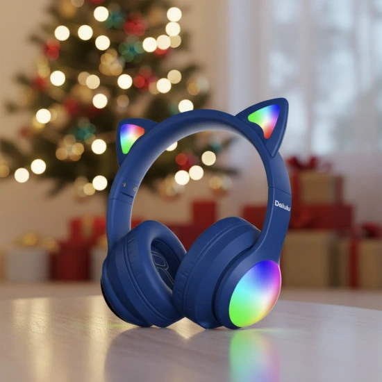 Drahtlose Kinderkopfhörer Delulu DiscoBeats Blue