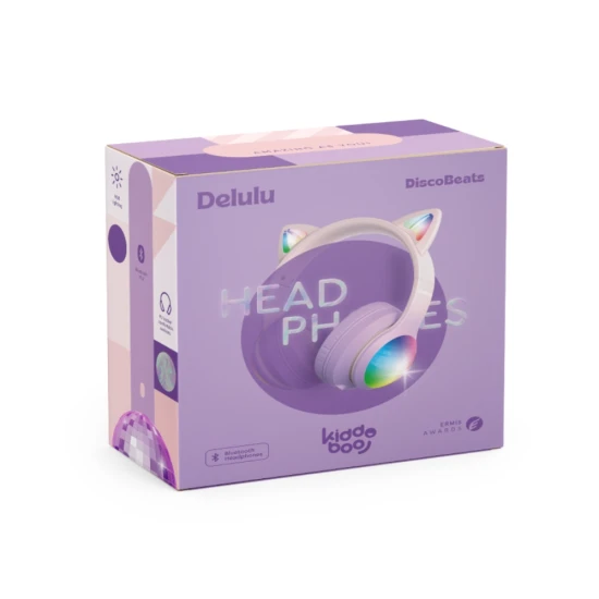 Drahtlose Kinderkopfhörer Delulu DiscoBeats Pink