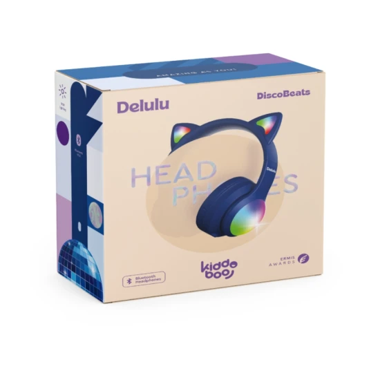 Drahtlose Kinderkopfhörer Delulu DiscoBeats Blue