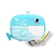 Kiddoboo FotoFun 2 Whale Blue Kinderkamera - blaue Sofortbildkamera für Kinder mit Sofortdruck, Farbmarkierungen und lustigen Fotorahmen.