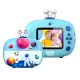 Kiddoboo FotoFun 2 Space Blue Kinderkamera - blaue Sofortbildkamera für Kinder mit Sofortdruck, Farbmarkierungen und lustigen Fotorahmen.