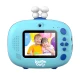 Kiddoboo FotoFun 2 Space Blue Kinderkamera - blaue Sofortbildkamera für Kinder mit Sofortdruck, Farbmarkierungen und lustigen Fotorahmen.