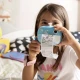Kiddoboo FotoFun 2 Space Blue Kinderkamera - blaue Sofortbildkamera für Kinder mit Sofortdruck, Farbmarkierungen und lustigen Fotorahmen.