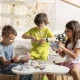 Kiddoboo FotoFun 2 Space Blue Kinderkamera - blaue Sofortbildkamera für Kinder mit Sofortdruck, Farbmarkierungen und lustigen Fotorahmen.