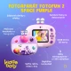 Kiddoboo FotoFun 2 Space Purple Kinderkamera - lila Sofortbildkamera für Kinder mit Sofortdruck, Farbmarkierungen und lustigen Fotorahmen.