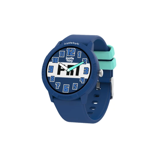 Kinder-Smartwatch O'Clock Blue mit AMOLED-Display.