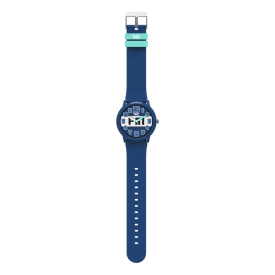 Kinder-Smartwatch O'Clock Blue mit AMOLED-Display.