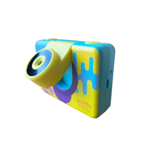 Kiddoboo Action Camera Splash Yellow  - Wasserdichte Kamera in Gelb mit Schwenkkamera und Zubehör für kleine Abenteurer.