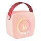 Bluetooth Mini Karaoke Set Mikrofon und Lautsprecher Pink