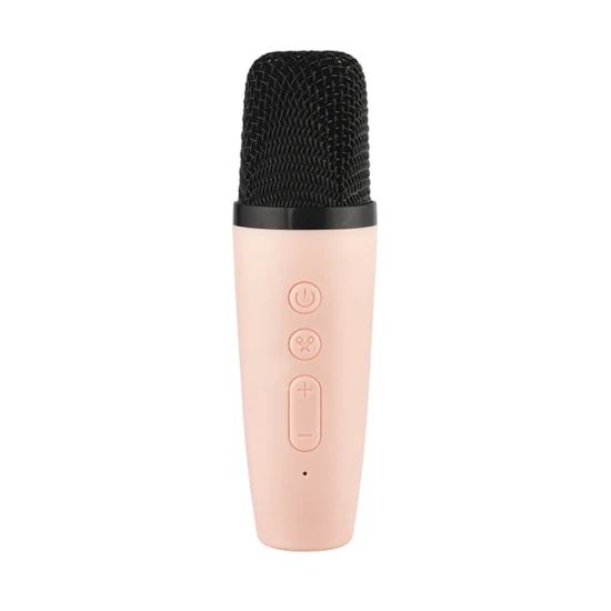 Bluetooth Mini Karaoke Set Mikrofon und Lautsprecher Pink