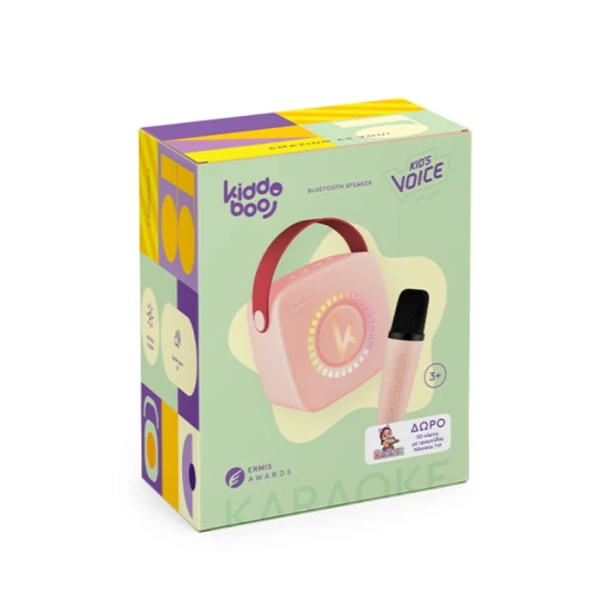 Bluetooth Mini Karaoke Set Mikrofon und Lautsprecher Pink