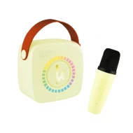 Bluetooth Mini Karaoke Set Mikrofon und Lautsprecher Yellow
