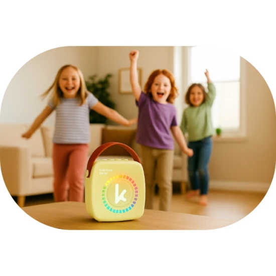 Bluetooth Mini Karaoke Set Mikrofon und Lautsprecher Yellow
