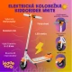 Weißer Kiddoboo KiddoRider Kinder-Elektroroller mit Anti-Rutsch-Pad, LED-Licht und klappbarem Rahmen – ideal für Kinder ab 6 Jahren.