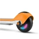 Weißer Kiddoboo KiddoRider Kinder-Elektroroller mit Anti-Rutsch-Pad, LED-Licht und klappbarem Rahmen – ideal für Kinder ab 6 Jahren.