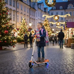 KiddoRider Weißer Elektroroller